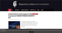 Desktop Screenshot of orquestaclasicadelanzarote.com